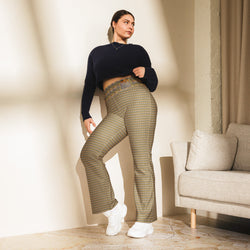Eyes of Frida Kahlo Premium Flare Leggings - Artist Collection
