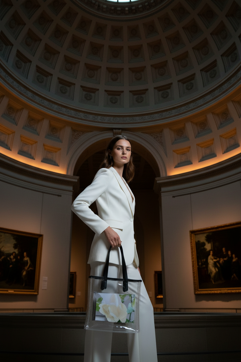 Clear Tote Editorial v3 — Rotunda Drama